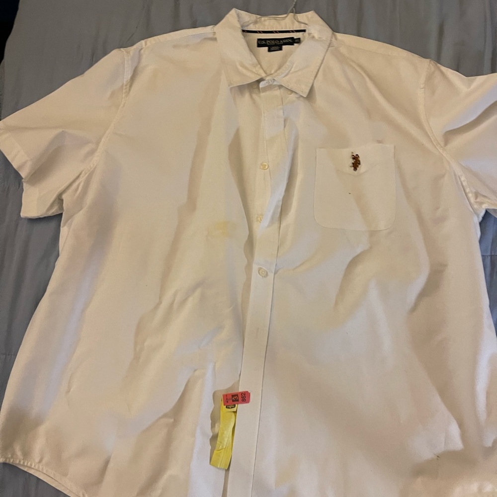 US Polo white button up shirt. Size 3X. Fairly new. Only worn once.